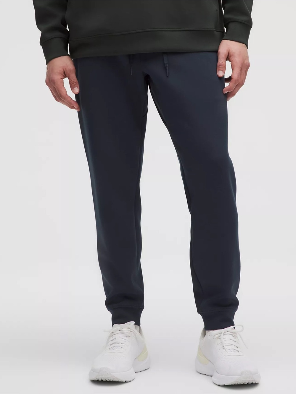 Lululemon Men's Smooth Spacer Jogger Pants Drtawstring Waist Navy Size Medium